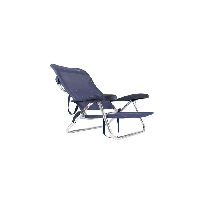 Crespo Beach Chair AL/221 Dark Blue Crespo - UK Camping And Leisure