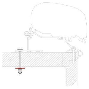 Fiamma F80/F65 Adapter Kit Lmc For Caravan Roof 98655Z100 Fiamma - UK Camping And Leisure