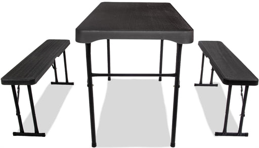 Quest Jet Stream Grassmoor Camping Table and Bench Set Quest - UK Camping And Leisure