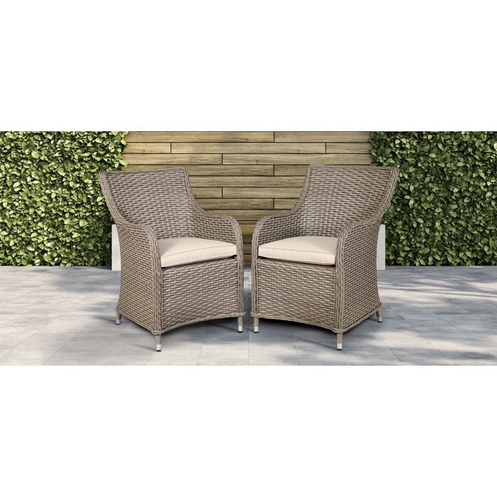 Dellonda Chester Rattan Wicker Outdoor Garden Dining Chairs 2pc DG64 Dellonda - UK Camping And Leisure