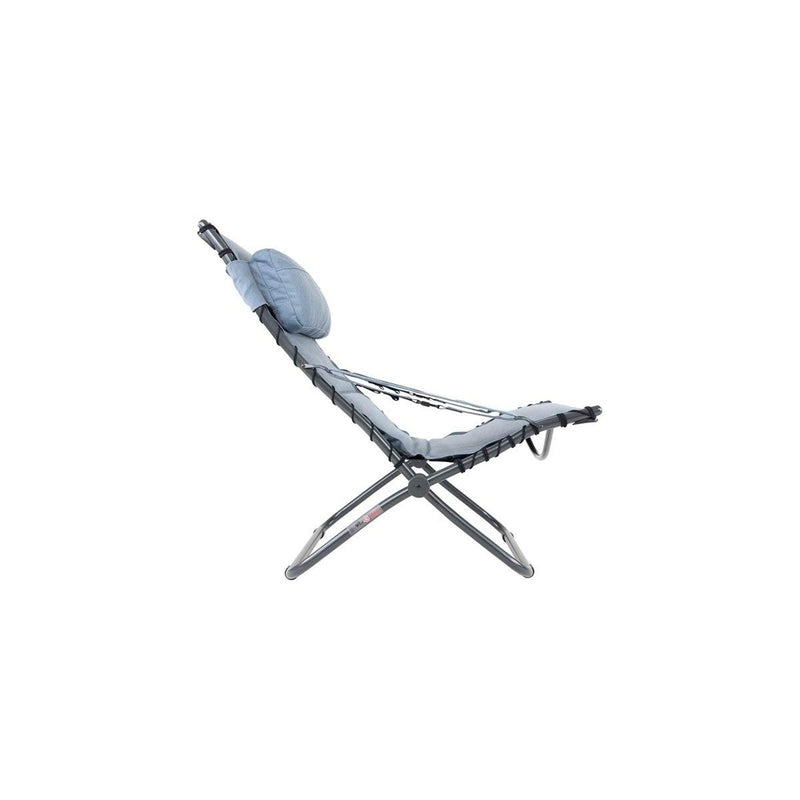 Crespo Lounger AP/262 Tex Comfort Blue Crespo - UK Camping And Leisure