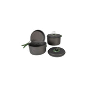 Bo-Camp Cookware Set Explorer 3 Pieces Hard Anodized Aluminium Bo-Camp - UK Camping And Leisure