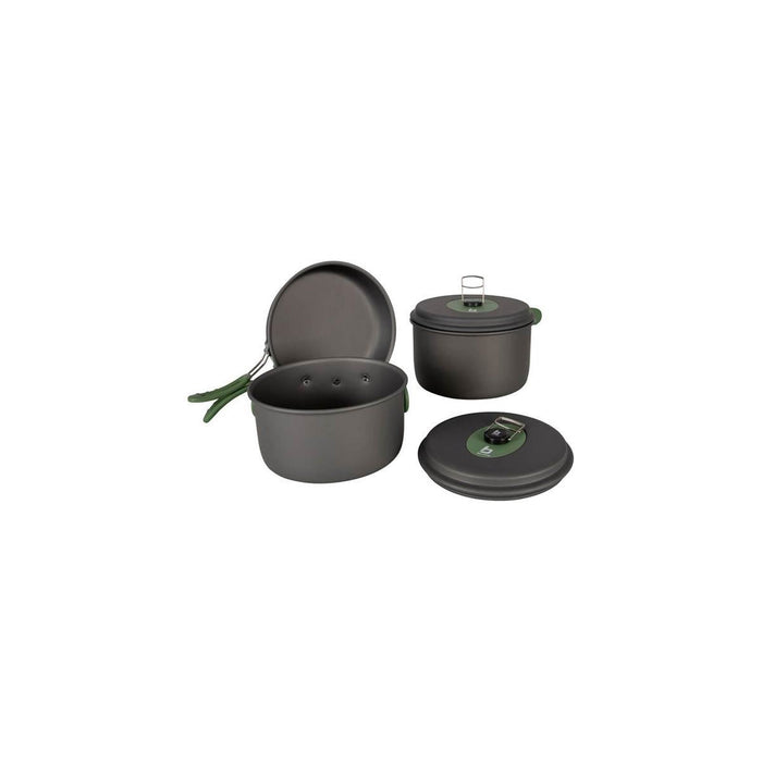Bo-Camp Cookware Set Explorer 3 Pieces Hard Anodized Aluminium Bo-Camp - UK Camping And Leisure