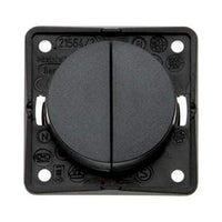 Berker 12V Twin Switch Rocker Anthracite 21236A