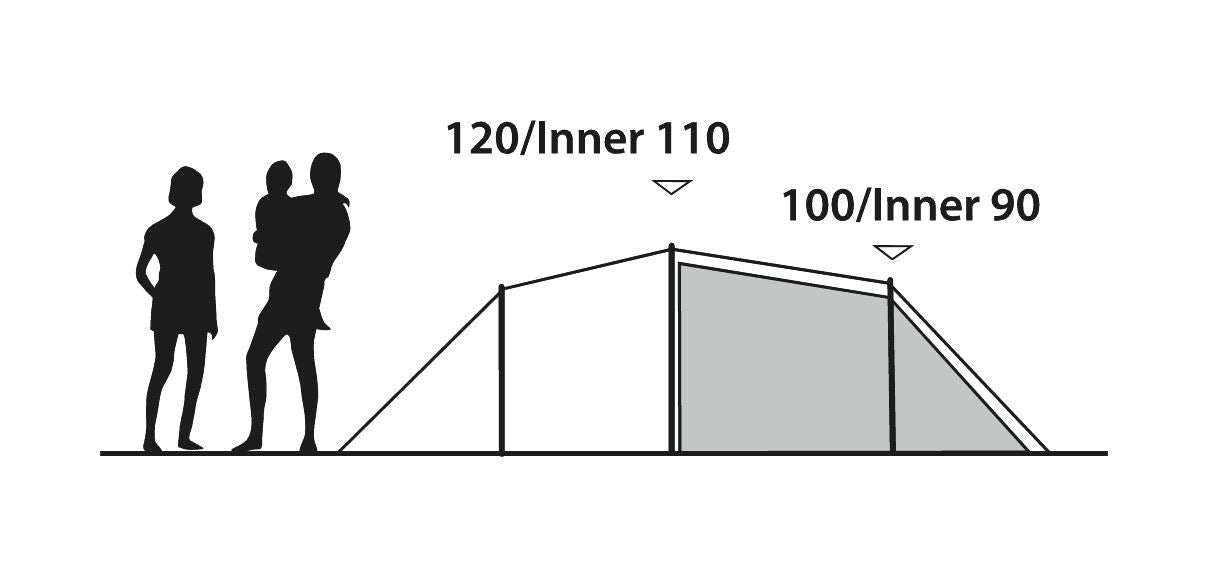 Outwell Earth 3 Plus Tunnel 3 Berth Tent Outwell - UK Camping And Leisure
