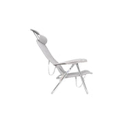 Crespo Beach Chair AL/205 Compact Light Grey Crespo - UK Camping And Leisure