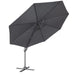 Dellonda Cantilever Parasol with 360 Rotation, Tilt & Cover 3m - Grey Dellonda - UK Camping And Leisure