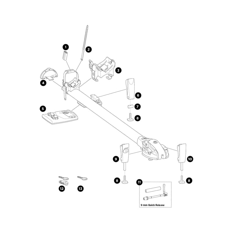 Thule Back Bar Cam for Sport & Cargo Carriers