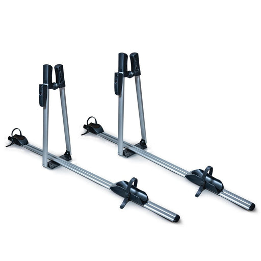 2x Maypole Aluminium Roof Top Bike Cycle Carrier Locking T Track - Main Product Image | UK Camping and Leisure