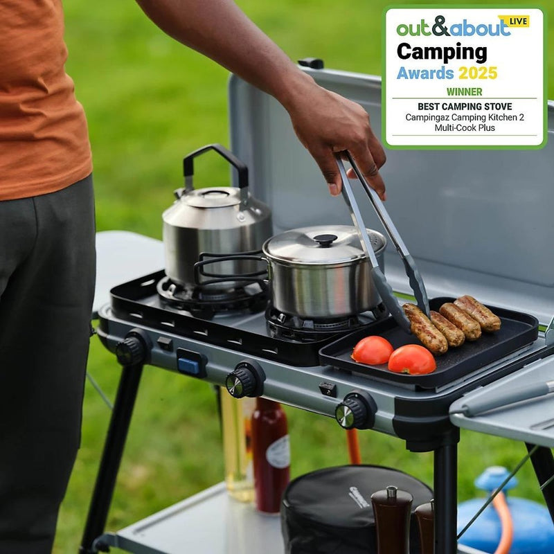 Campingaz Camping Kitchen 2 Multi Cook Plus Gas Stove Raised - View 5