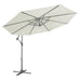 Dellonda Banana Parasol with Cover 3m - Cream DG265 Dellonda - UK Camping And Leisure