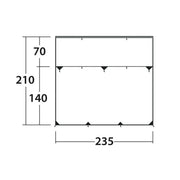 Outwell Hillcrest Campervan Cassette Awning Front Shelter Sun Shade - View 9