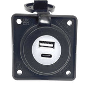 Berker Backplate Double USB Type A and C Charging Socket W4 - UK Camping And Leisure