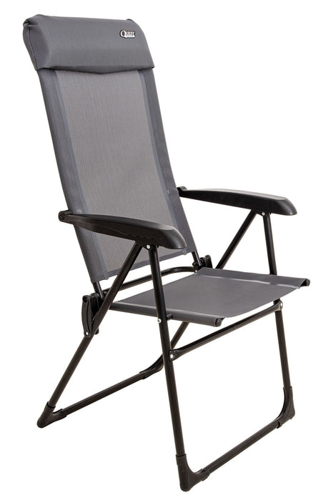 Quest Hygrove Recline Grey Camping Chair Quest - UK Camping And Leisure