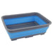 Via Mondo Washing Up Bowl Foldable Rectangle 7L Blue/Grey 1165184 Via Mondo - UK Camping And Leisure