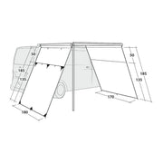Outwell Fallcrest Side Panel Set Campervan Cassette Awning Sides - View 5