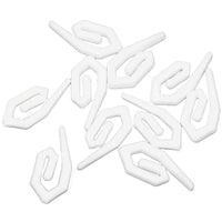 Plastic Curtain Hooks White (Pack Of 10) G105055A