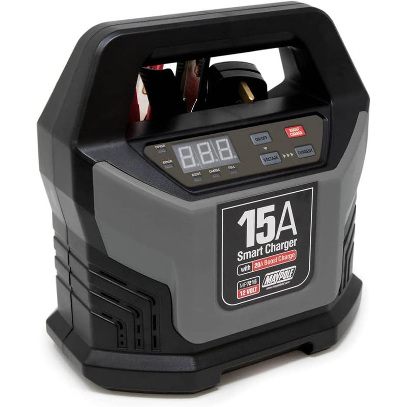 Maypole MP7215 15A 12V Electronic Smart Battery Charger Maypole - UK Camping And Leisure