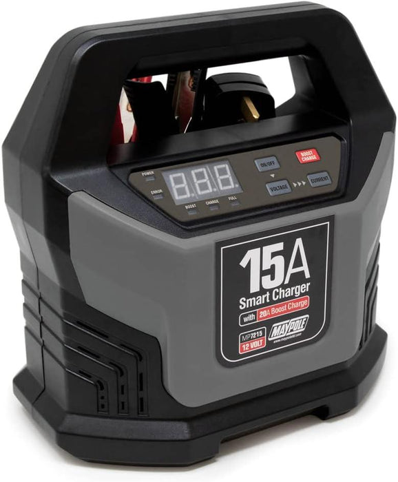 Maypole MP7215 15A 12V Electronic Smart Battery Charger Maypole - UK Camping And Leisure