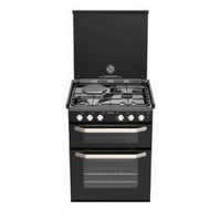 K1520 Dual Fuel Cooker 3 Gas Burners + 1 Hotplate Sck42199-Sp