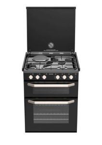 K1520 Dual Fuel Cooker 3 Gas Burners + 1 Hotplate Sck42199-Sp UK Camping And Leisure - UK Camping And Leisure