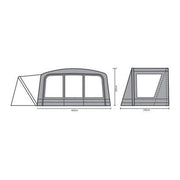 Outdoor Revolution Kalahari PC 7.0SE / 9.0 DSE Front Porch Extension Outdoor Revolution - UK Camping And Leisure