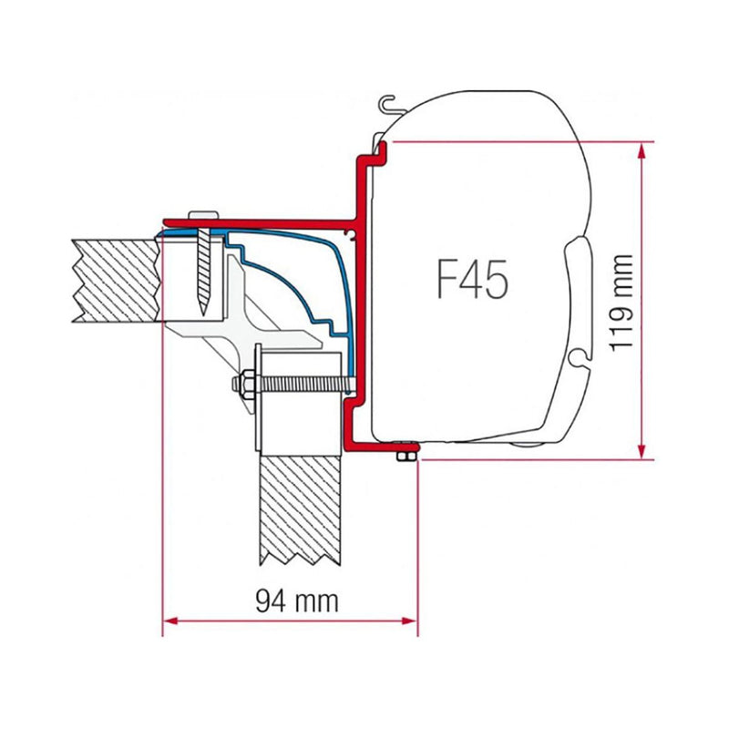Fiamma Kit for Laika Ecovip, Burstner, and Hobby RVs Fiamma - UK Camping And Leisure