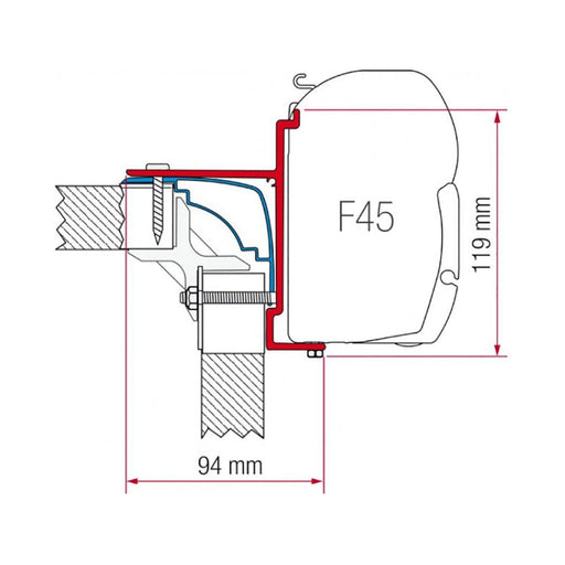 Fiamma Kit for Laika Ecovip, Burstner, and Hobby RVs Fiamma - UK Camping And Leisure