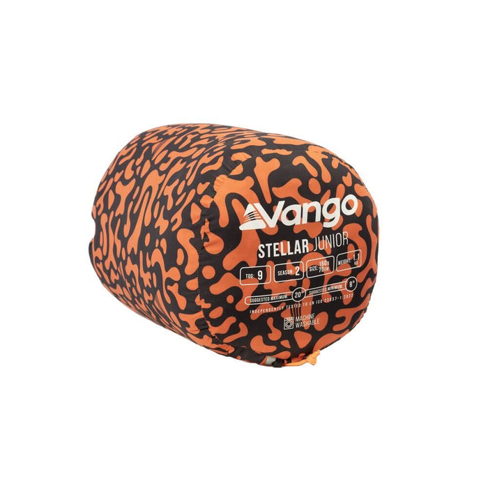 Vango Stellar Junior Sleeping Bag Dragons Fire Vango - UK Camping And Leisure