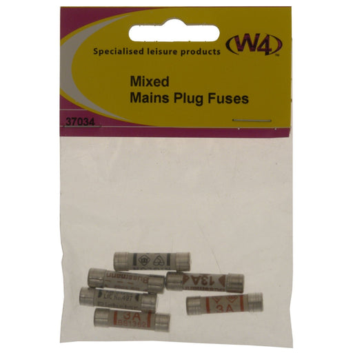 W4 Mains Fuse Mixed 3513Amp (2 Of Each) 25Mm 37034 W4 - UK Camping And Leisure