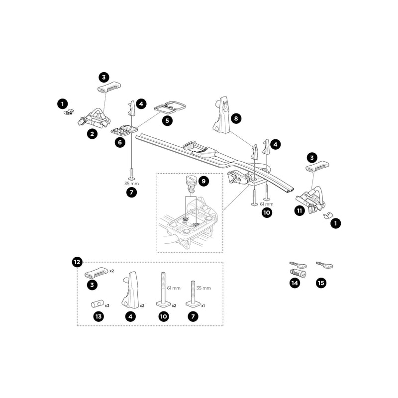 Thule 598001 Assembly Bag for Sport & Cargo Carriers