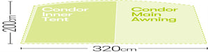 Quest Condor Air 320 Inner Tent Quest - UK Camping And Leisure