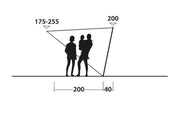Outwell Vehicle Touring Canopy Shelter - For Motorhomes, Campervans & Caravans | waterproof, lightweight, steel pole