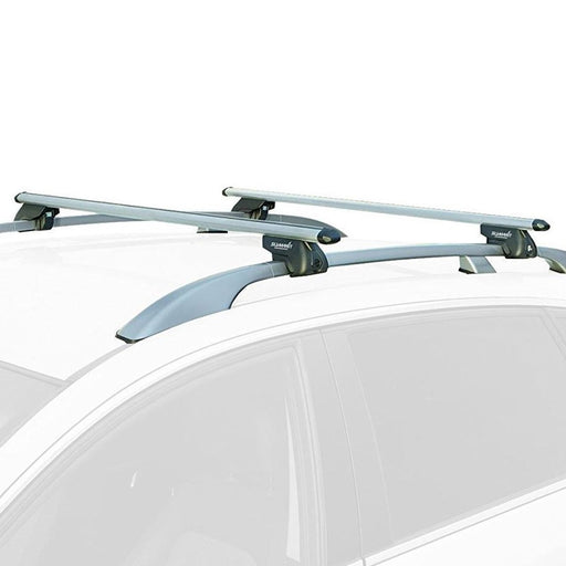 Summit SUP-930D Premium Railing Roof Bar for Cars with Raised Running Rails, Aluminium, Set of 2 - Summit Shop