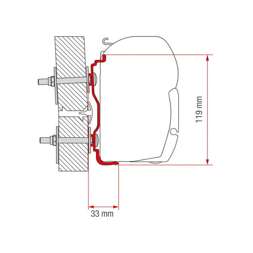 Fiamma Adapter Hymer 2016 300: Improve Your Camper with Easy to Fit Kit Fiamma - UK Camping And Leisure