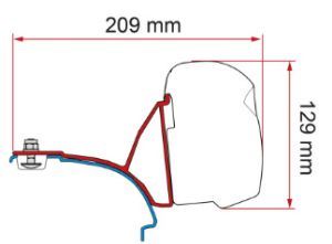 F43 Vw T5/T6 Multivan With Rail Brackets 98655A739 UK Camping And Leisure - UK Camping And Leisure