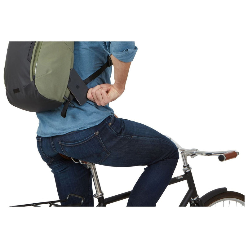 Thule Paramount Commuter Rucksack 18L Olivine Green Cycling Backpack Thule - UK Camping And Leisure