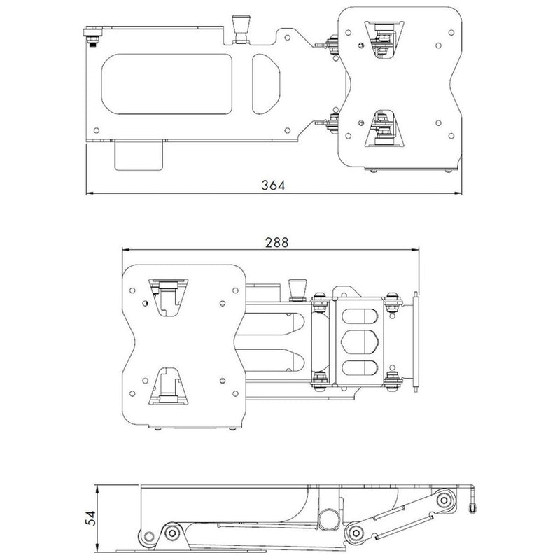 LCD TV Bracket for Caravans and Motorhomes Nova - UK Camping And Leisure