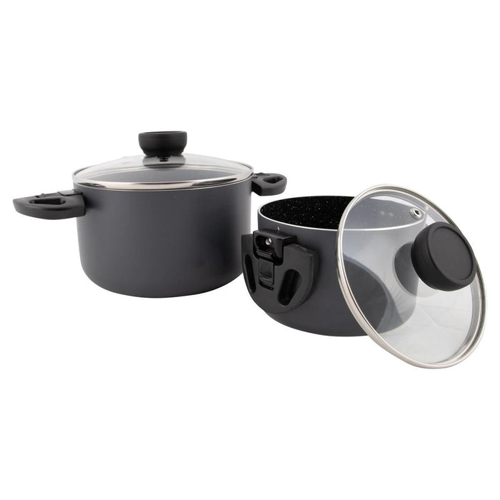Bo-Camp Cookware Set Twist Compact 2 Aluminium Induction Bo-Camp - UK Camping And Leisure