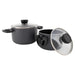 Bo-Camp Cookware Set Twist Compact 2 Aluminium Induction Bo-Camp - UK Camping And Leisure