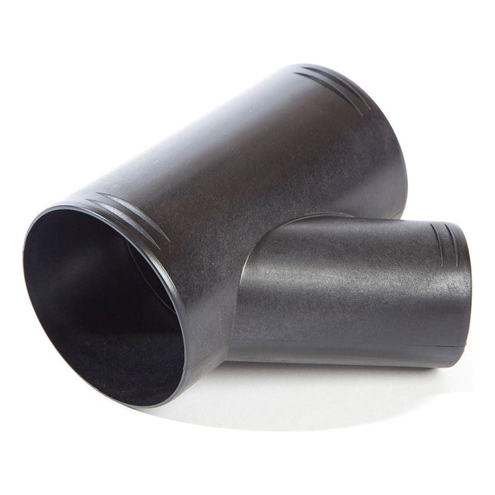 Whale Air Duct Fitting Unequal 'Y' Branch 90mm x 65mm x 90mm Black Whale - UK Camping And Leisure