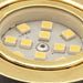 Gold (Brass) Recessed LED Downlight Unswitched (Warm White) Aten Lighting - UK Camping And Leisure