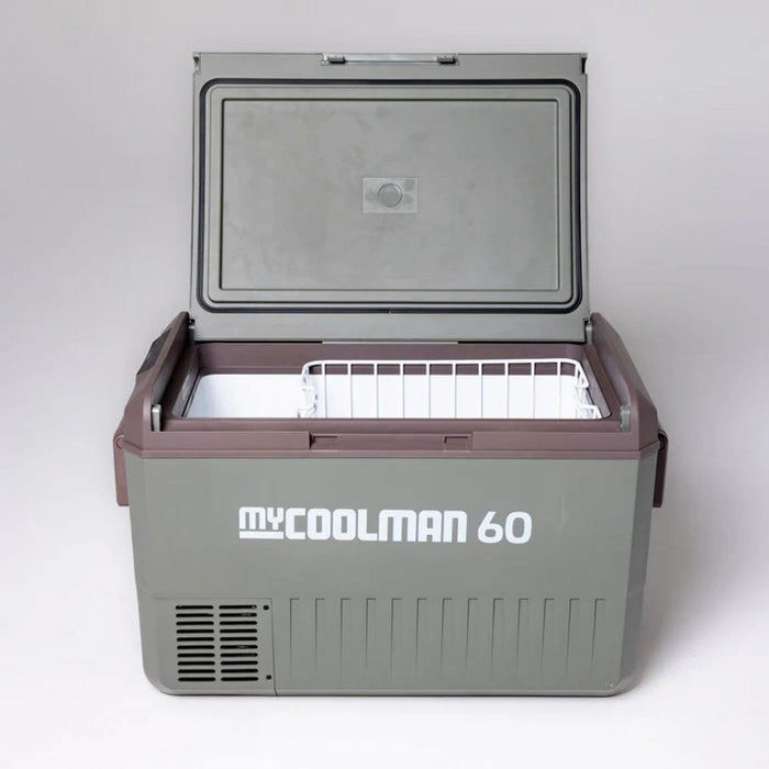 myCOOLMAN 60L Portable Fridge/Freezer Single Zone 12/24V DC + 240V AC Bluetooth App Control