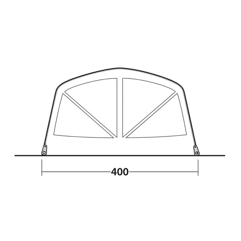 Outwell Florida 6 Air 6 Berth Five Room Tunnel Tent - View 21