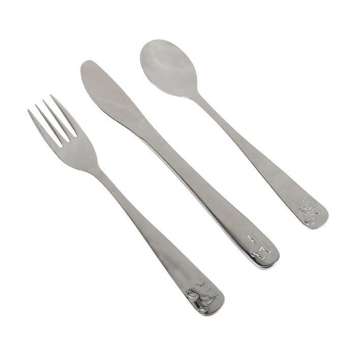 Gimex Kids Line Cutlery Wildlife 3 Pieces Gimex - UK Camping And Leisure
