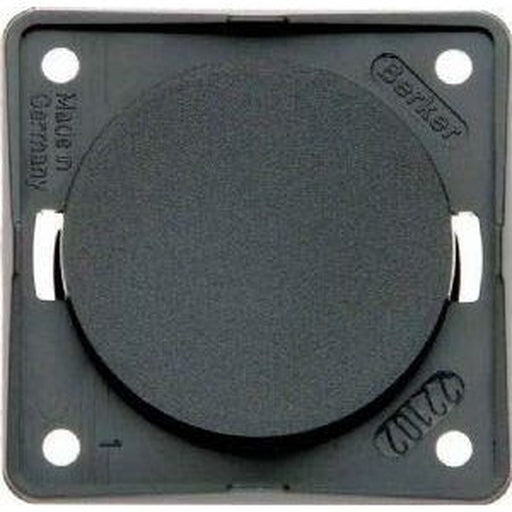 Berker Round Blanking Plate Anthracite 21220A Berker - UK Camping And Leisure