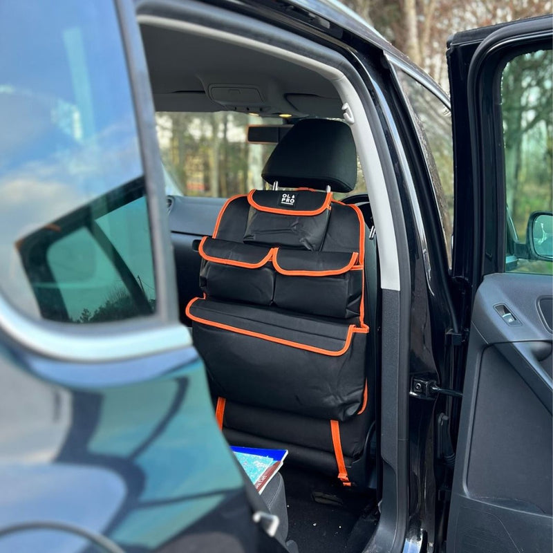 Olpro Rear Single Seat Storage Organiser - Orange - View 2