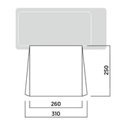 Easy Camp Voss Campervan Canopy Sun Shade (150-260cm Height) - View 4