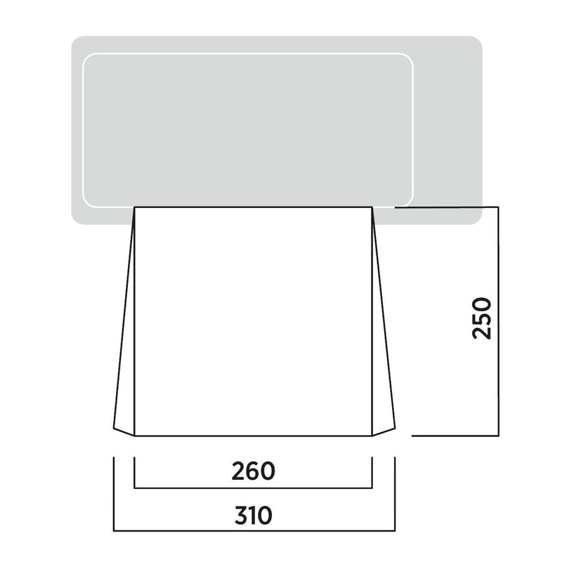 Easy Camp Voss Campervan Canopy Sun Shade (150-260cm Height) - View 4