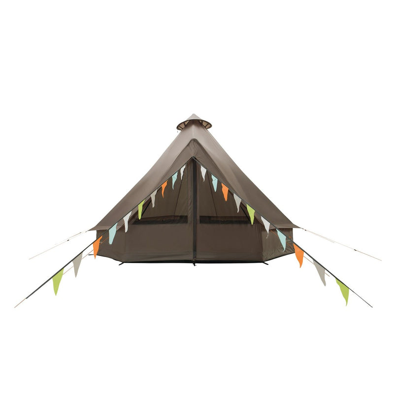 Easy Camp Vaulen Tipi Tent Dark Sand 7 Person Easy Camp - UK Camping And Leisure